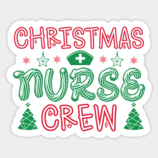 Christmas Nurse Crew Sticker